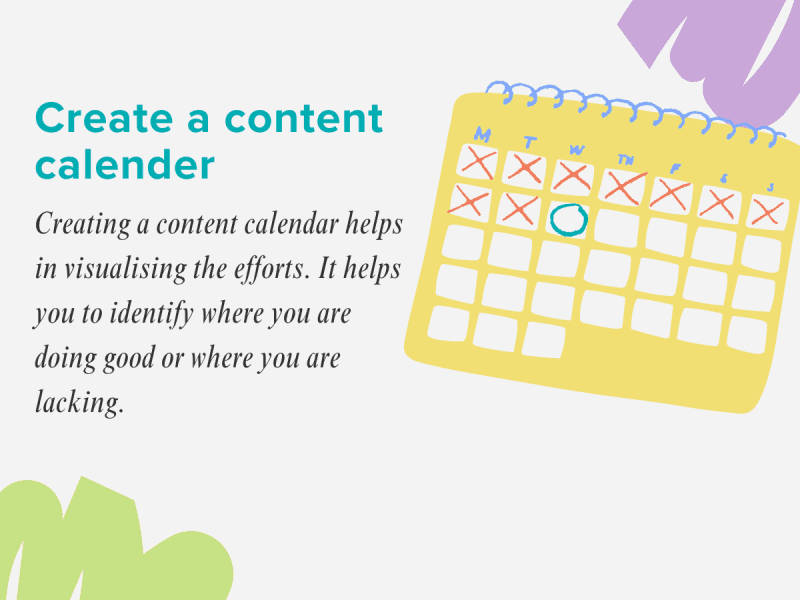 Planner with notes and dates for organized social media marketing and reputation management tips.