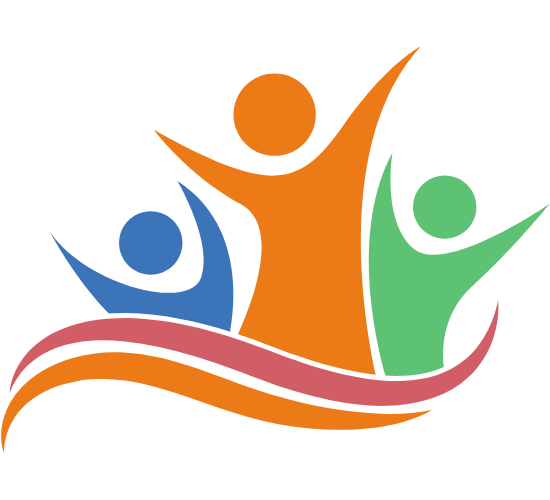 A logo representing a children's home, emphasizing community building and youth support.