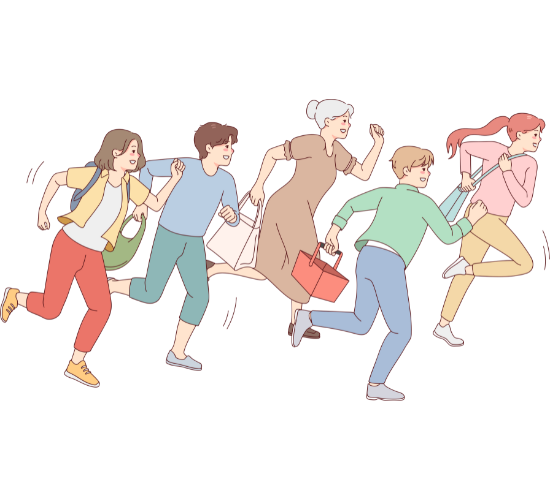 People running together representing growth, online shopping success, and effective google advertising campaigns