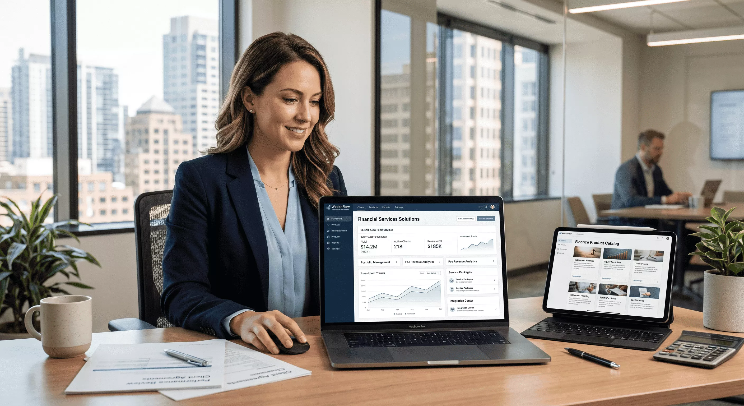  eCommerce development dashboard for financial services data and reporting 