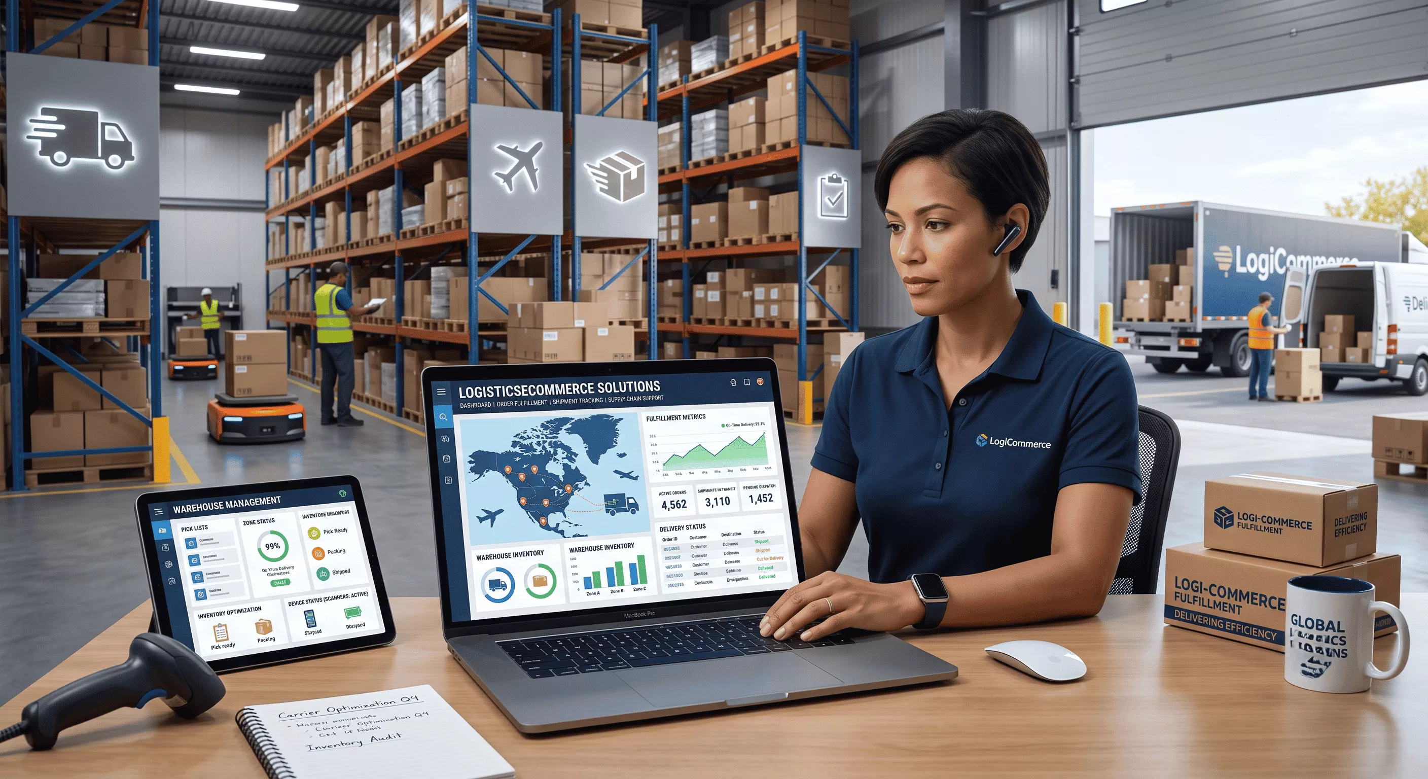 eCommerce development and logistics dashboard for warehouse inventory management